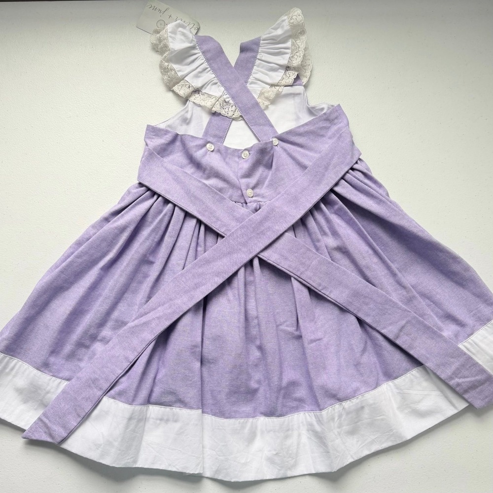 Oliver + June Light Purple Boutique Dress Prairie Pinnie Size 6 NWT‎ - Picture 4 of 10